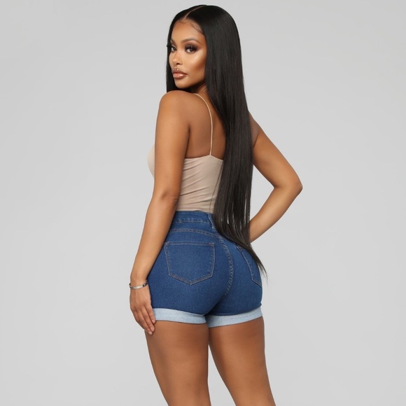 Carter Denim Shorts from Fashionnova - Picture 4 of 5